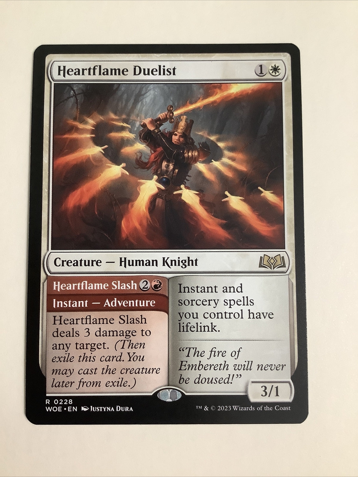 Magic: The Gathering Heartflame Duelist – MTG WOE Rare Adventure