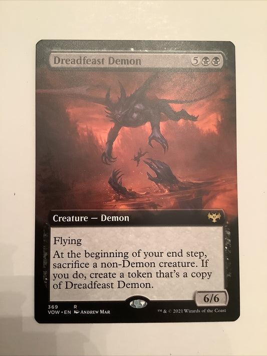 MTG VOW: Dreadfeast Demon (Creature) Extended Art 0369
