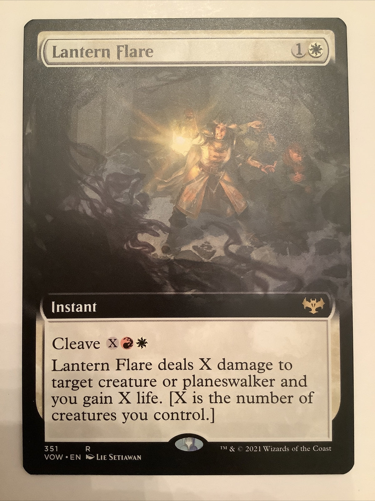 MTG VOW: Lantern Flare (Instant) Extended Art 351 Rare