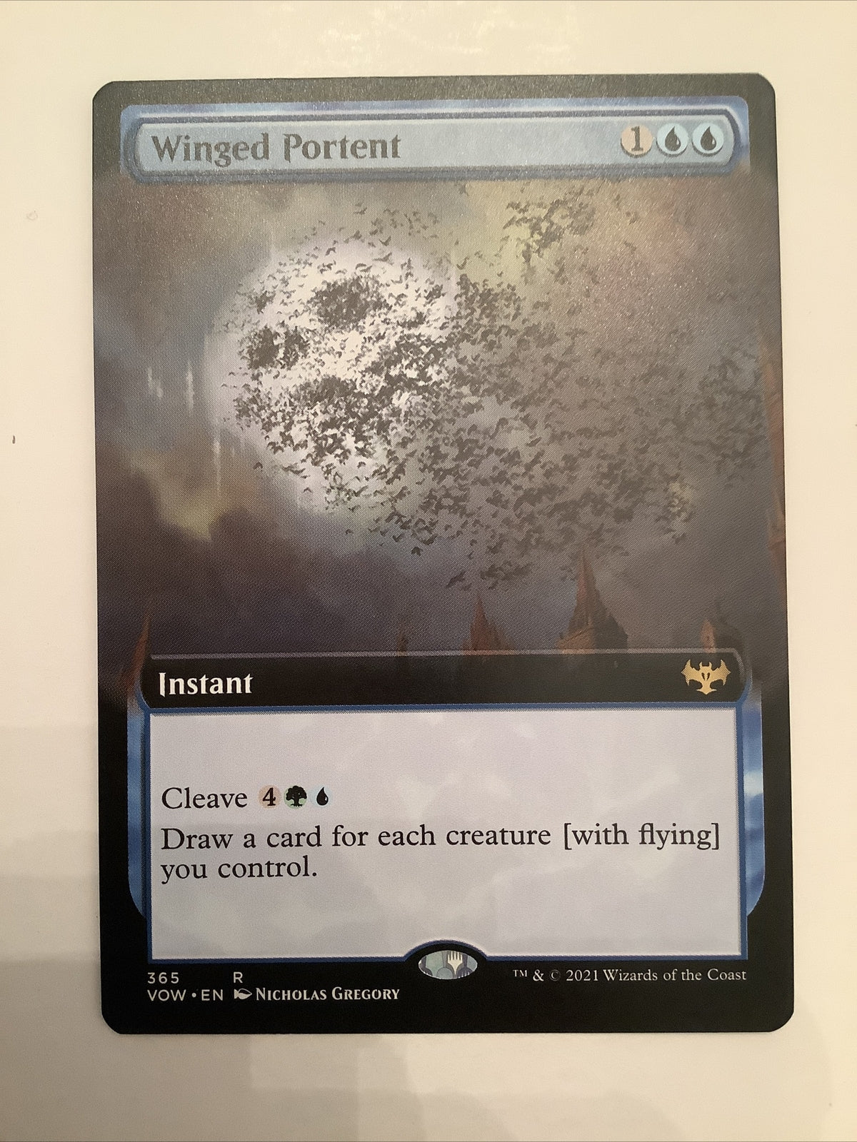 MTG VOW: Winged Portent (Instant) Extended Art 365