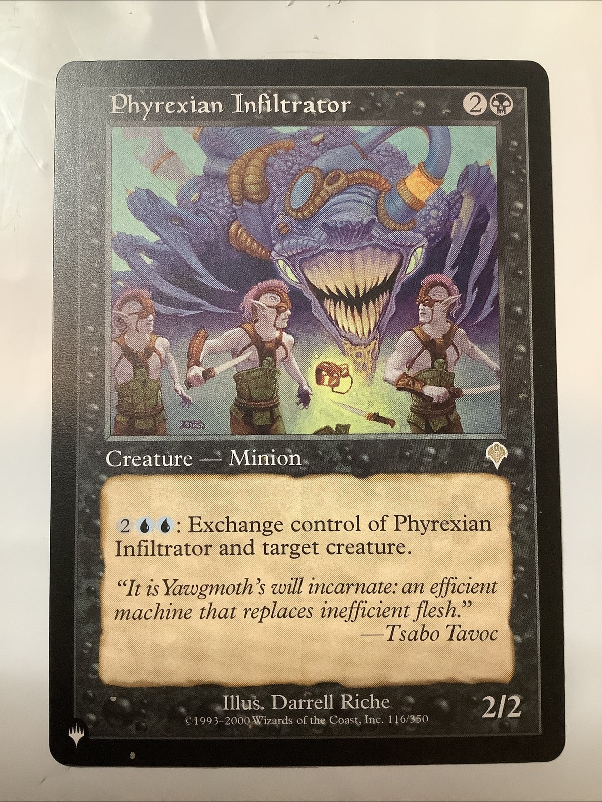 Phyrexian Infiltrator LIST 116 regular finish retro frame MTG card from DM Vault Co.