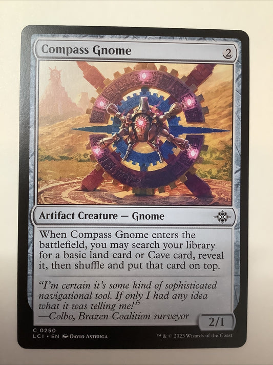 Magic: The Gathering card Compass Gnome from The Lost Caverns of Ixalan, #250.
