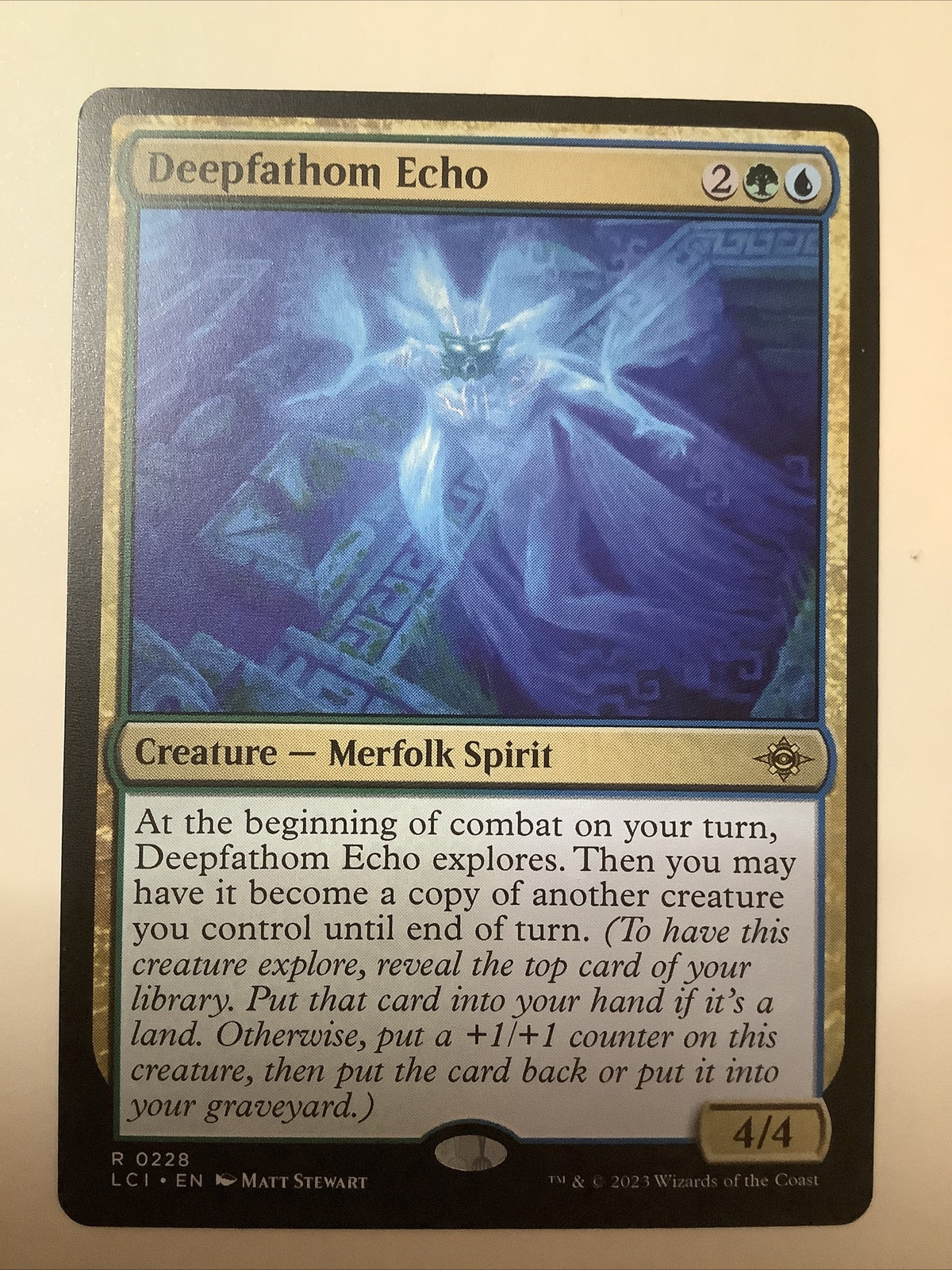Deepfathom Echo LCI 228 regular finish MTG card
