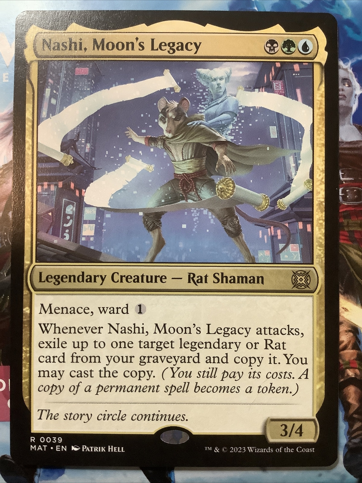 Nashi Moon's Legacy MTG March of the Machine Aftermath rare card
