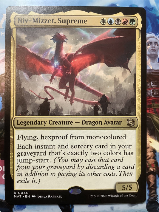 Niv-Mizzet, Supreme MTG Legendary Dragon Avatar card 0040
