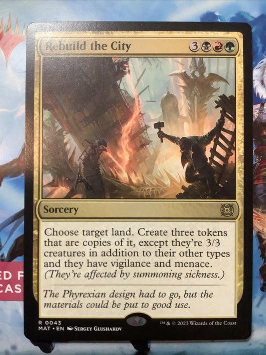 Rebuild the City — MAT Regular Rare MTG card
