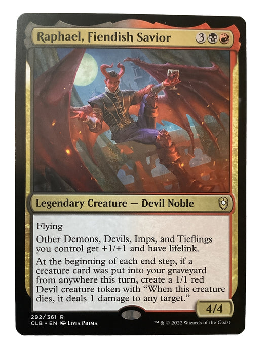 Raphael, Fiendish Savior — CLB — Regular Rare MTG card
