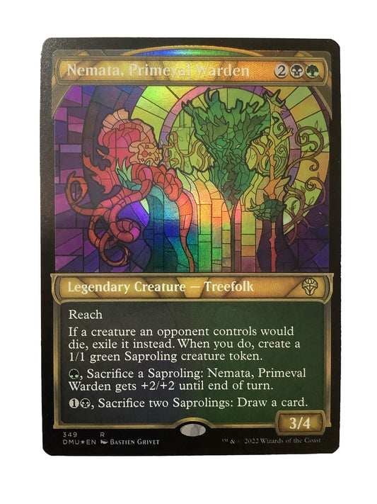 Nemata Primeval Warden DMU 349 foil MTG card