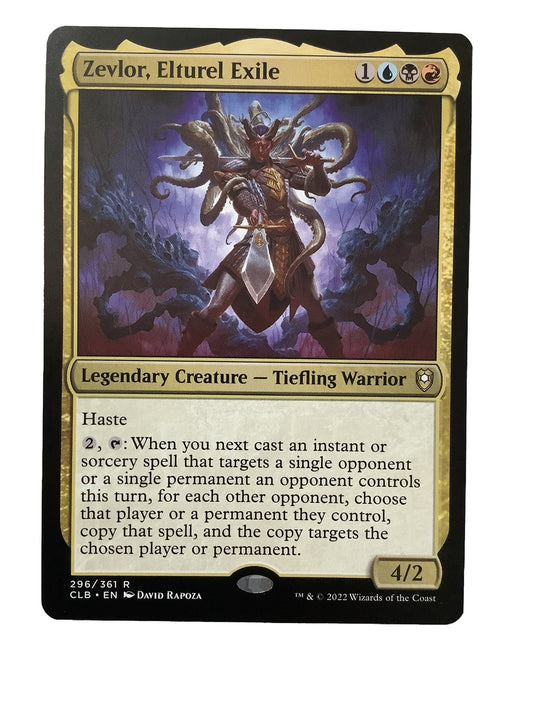 Zevlor Elturel Exile CLB 296 regular finish MTG card front