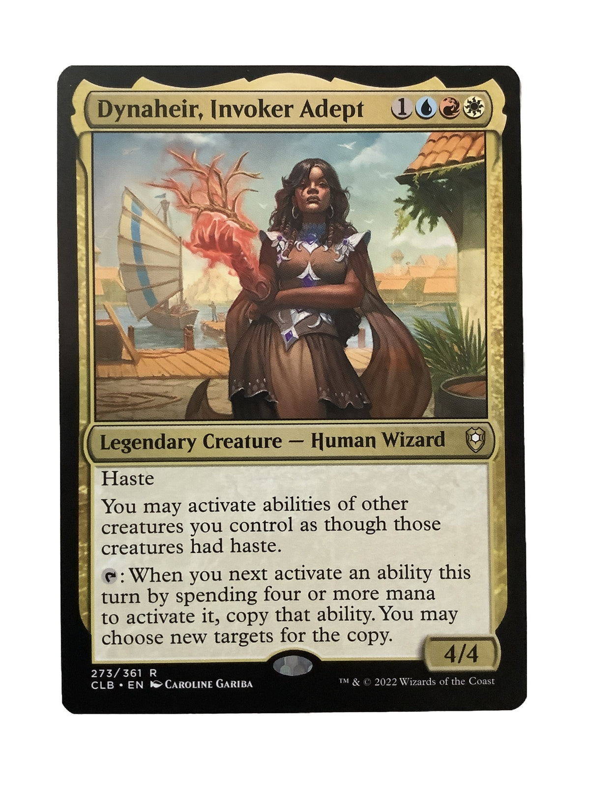 Dynaheir Invoker Adept CLB 273 MTG Legendary Rare card regular finish
