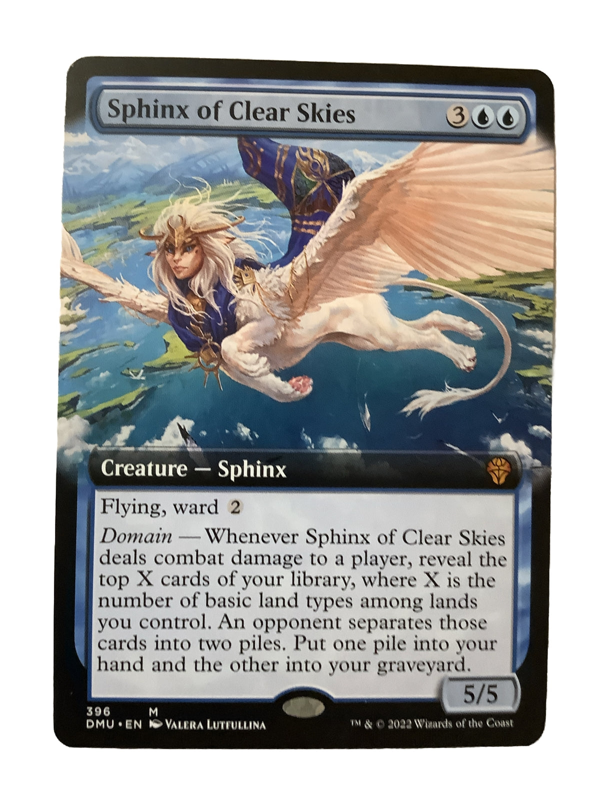MTG DMU: Sphinx Of Clear Skies (Creature Sphinx) Extended Art 396