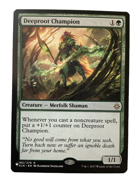 MTG XLN “The List”: Deeproot Champion (Creature) Regular Rare 185/279