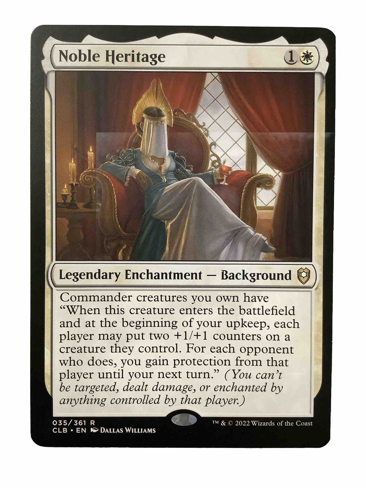 MTG CLB: Noble Heritage ( Enchantment Background) Regular Rare 035/361