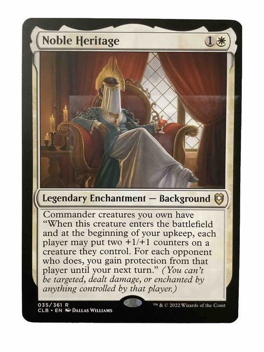 MTG CLB: Noble Heritage ( Enchantment Background) Regular Rare 035/361