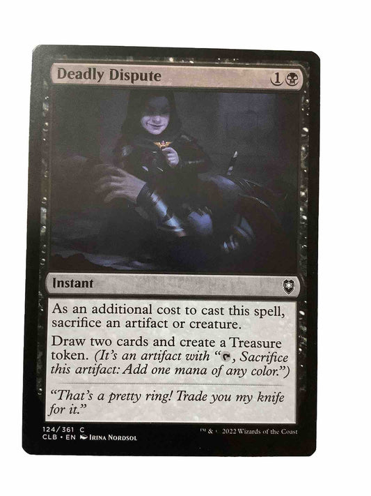 Deadly Dispute MTG Battle for Baldur's Gate #124 Card Draw Treasure Tokens Instant