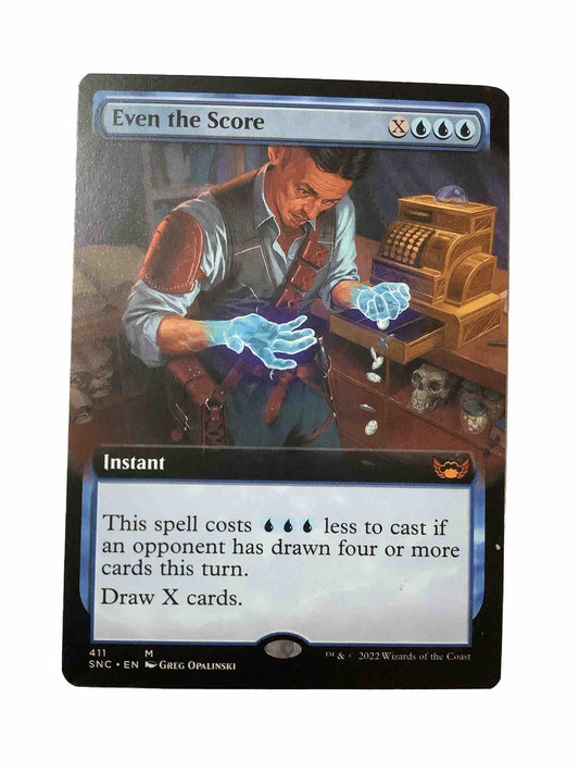 MTG SNC:  Even the Score (Instant) Extended Art Mythic 411