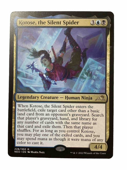 Kotose, the Silent Spider — Kamigawa Neon Dynasty — Regular Rare — DM Vault Co.
