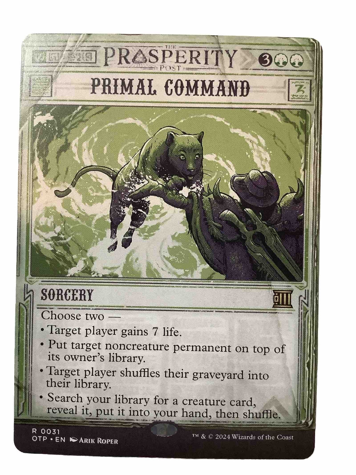 Primal Command OTP 031 Showcase Regular MTG card DM Vault Co.