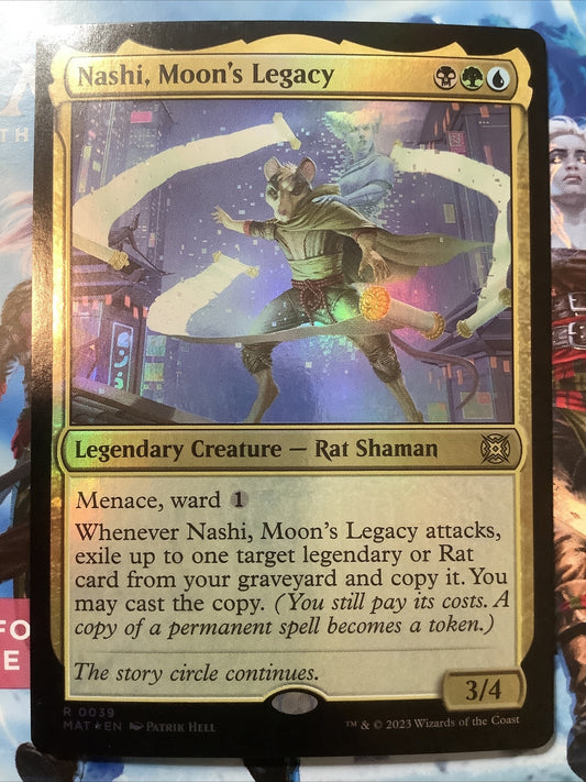 Nashi Moon's Legacy MTG March of the Machine Aftermath rare foil card
