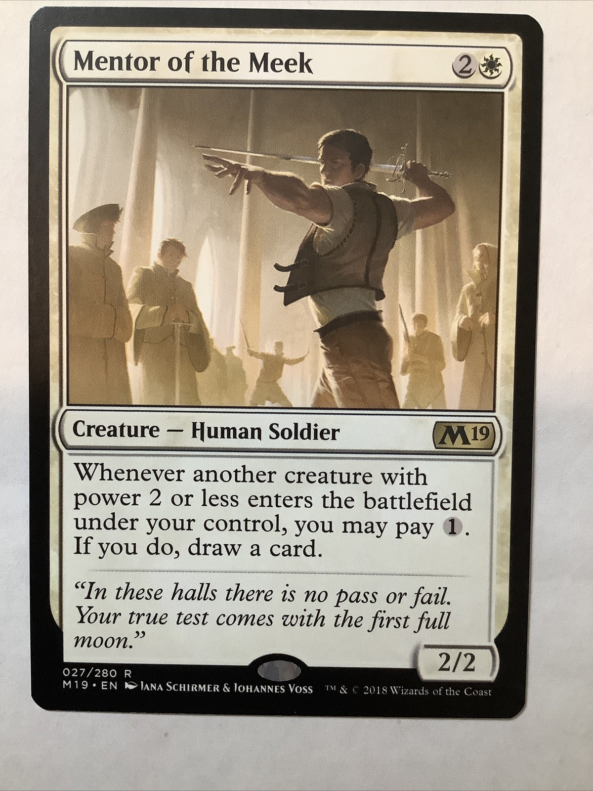 Mentor of the Meek #27 from Core Set 2019.