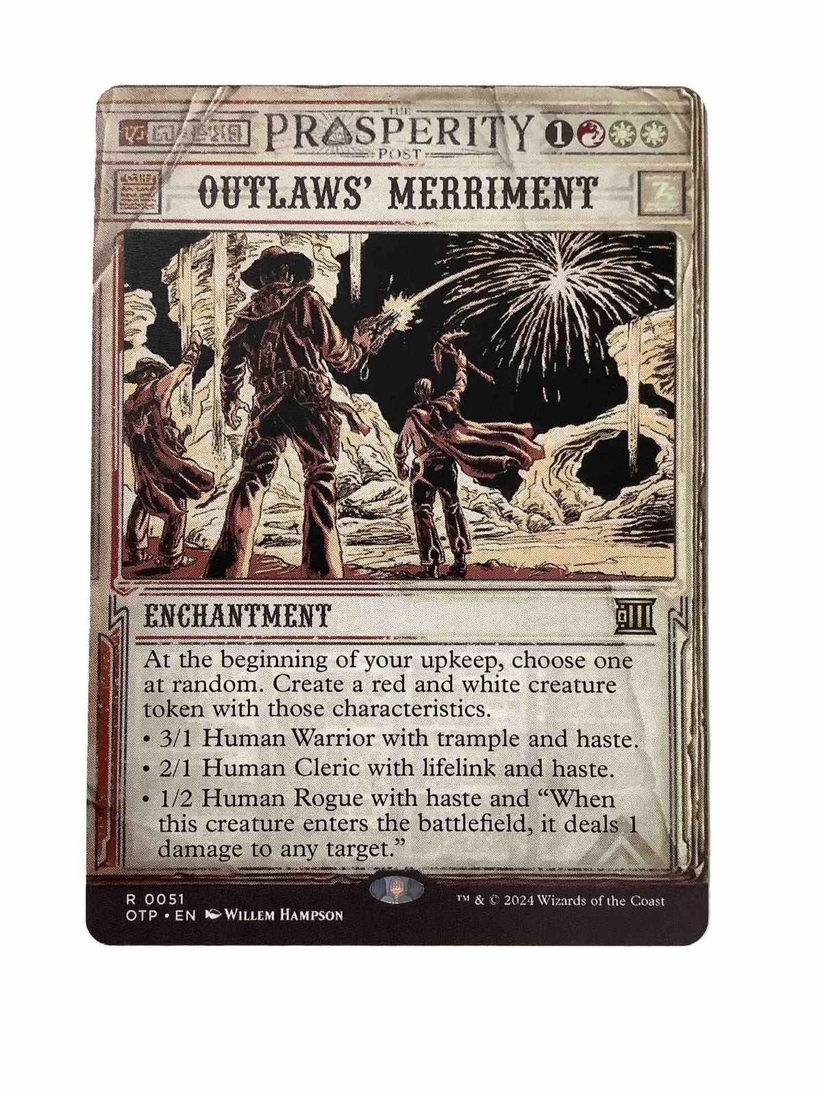 Outlaws' Merriment Showcase OTP 051 MTG card from DM Vault Co.