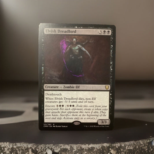 Elvish Dreadlord Commander Legends black rare Zombie Elf Magic the Gathering card