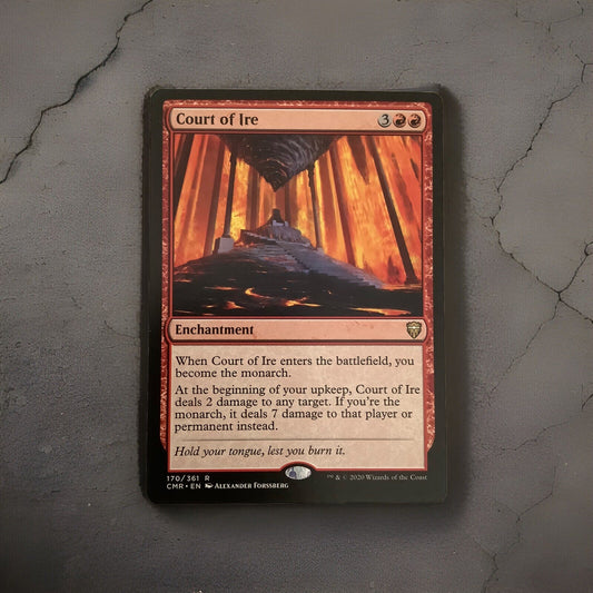 Court of Ire red enchantment MTG Commander Legends card art