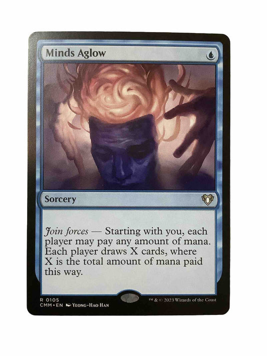 Magic the Gathering Minds Aglow sorcery rare card from Commander Masters set