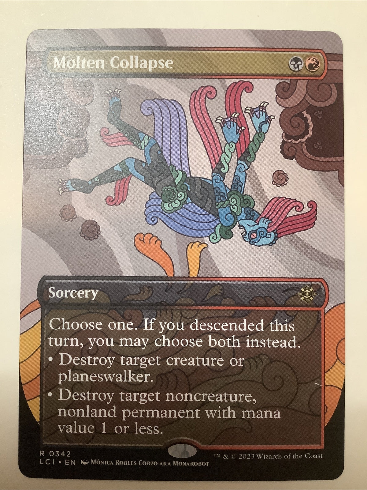 Molten Collapse sorcery card from The Lost Caverns of Ixalan 0342