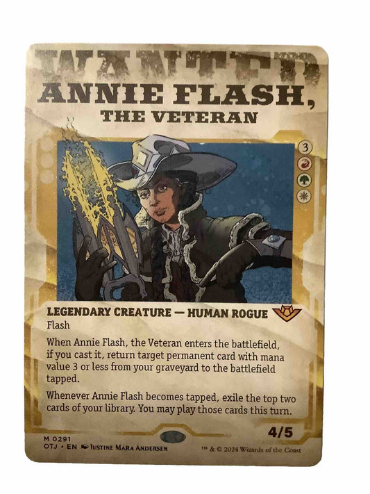 Annie Flash, the Veteran — Showcase — Outlaws of Thunder Junction — Regular Mythic — DM Vault Co.
