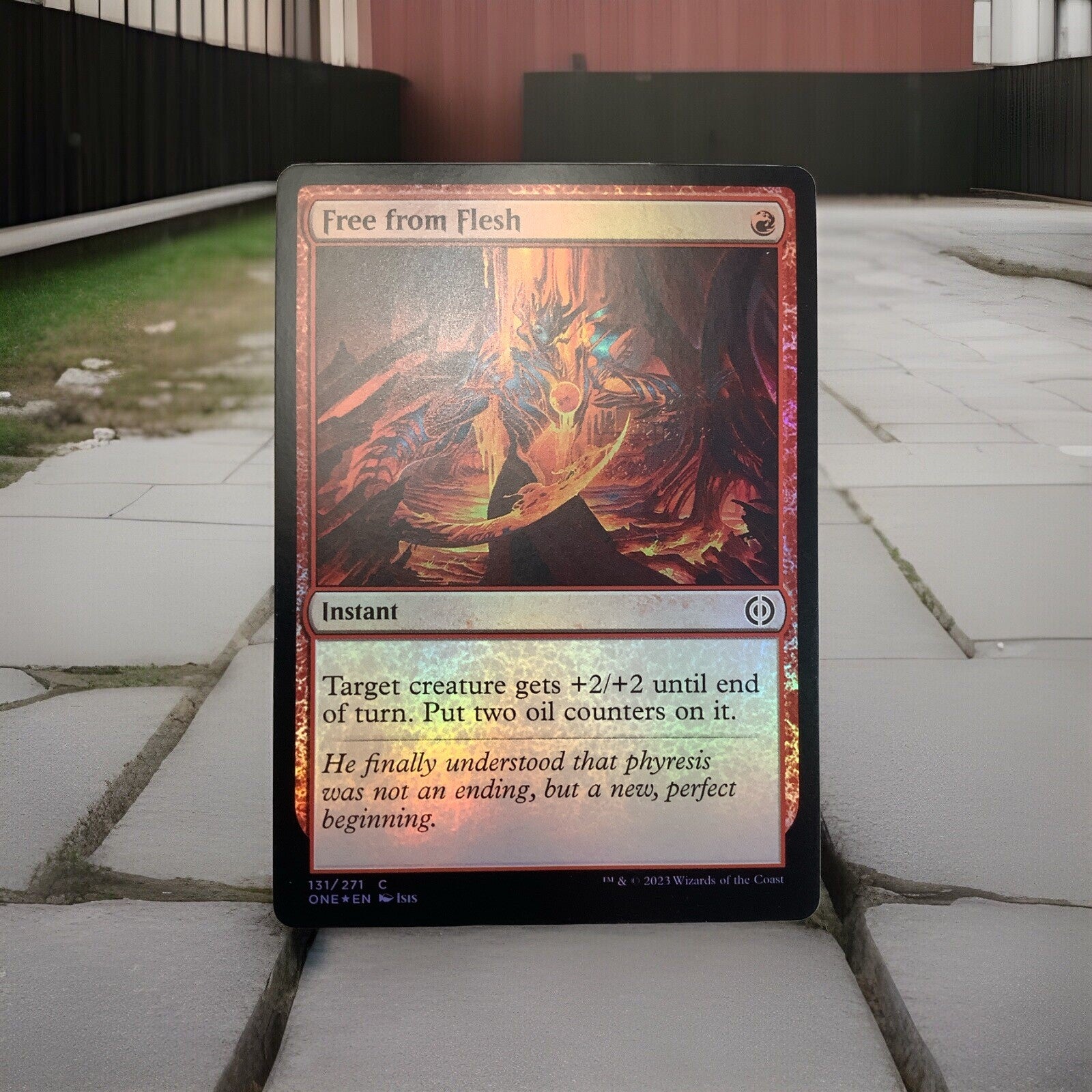 Free from Flesh ONE 131 foil MTG card front