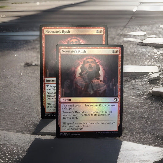 MTG MID: X2 Neonate’s Rush (Instant) Regular Common Foil 151/277