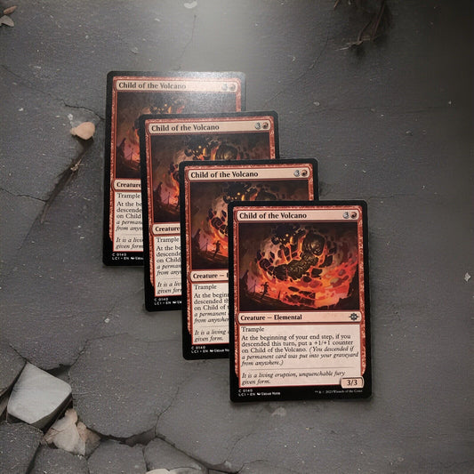 Child of the Volcano Magic the Gathering Lost Caverns of Ixalan red elemental creature card playset