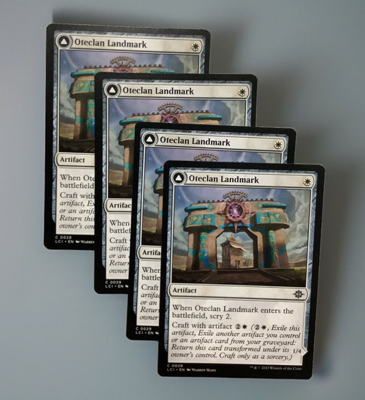 x4 Oteclan Landmark DFC LCI #029 MTG DM Vault Co