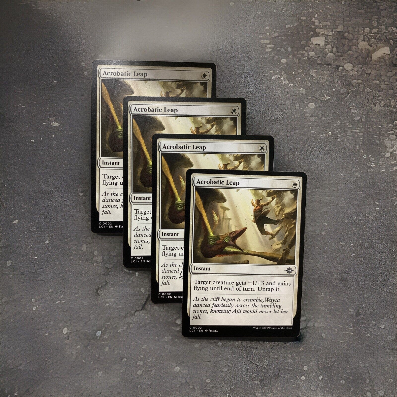 Acrobatic Leap LCI 002/291 MTG 4x Regular White Instant Combat Trick