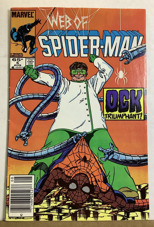 Web of Spider-Man #5 (1985) — Marvel Newsstand Edition, John Byrne Cover
