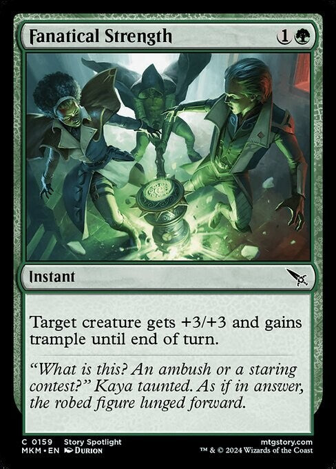 MTG MKM: Fanatical Strength (Instant) Regular Common Foil 0159 Karlov Manor