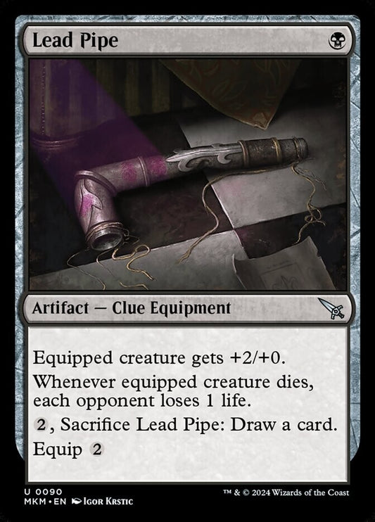 Lead Pipe Magic the Gathering Murders at Karlov Manor foil artifact clue equipment card