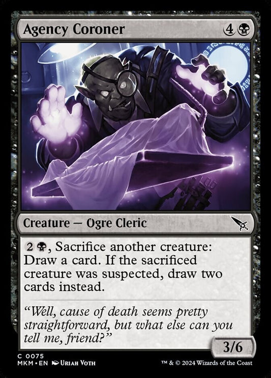 Magic: The Gathering Murders at Karlov Manor Agency Coroner foil creature card