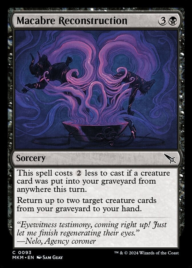 Macabre Reconstruction MKM 093 Foil from Murders at Karlov Manor.