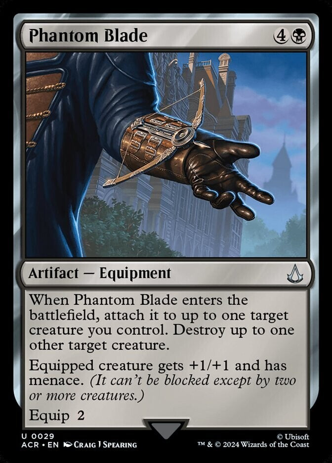 Phantom Blade foil Assassin’s Creed MTG artifact equipment card