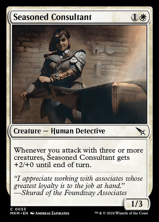 Magic: The Gathering Seasoned Consultant Foil card – MTG single