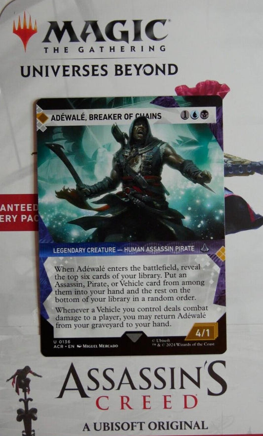 Adéwalé, Breaker of Chains ACR 136 showcase regular finish MTG card from DM Vault Co.