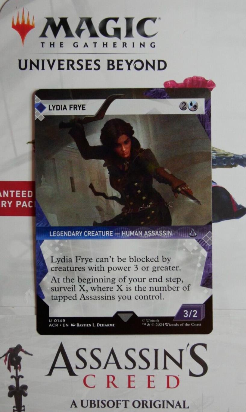 Lydia Frye Showcase ACR 149 Assassin's Creed MTG legendary Assassin card