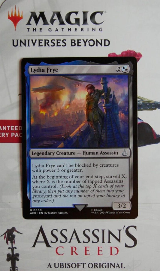 
Lydia Frye MTG Assassin’s Creed legendary assassin surveil tribal card