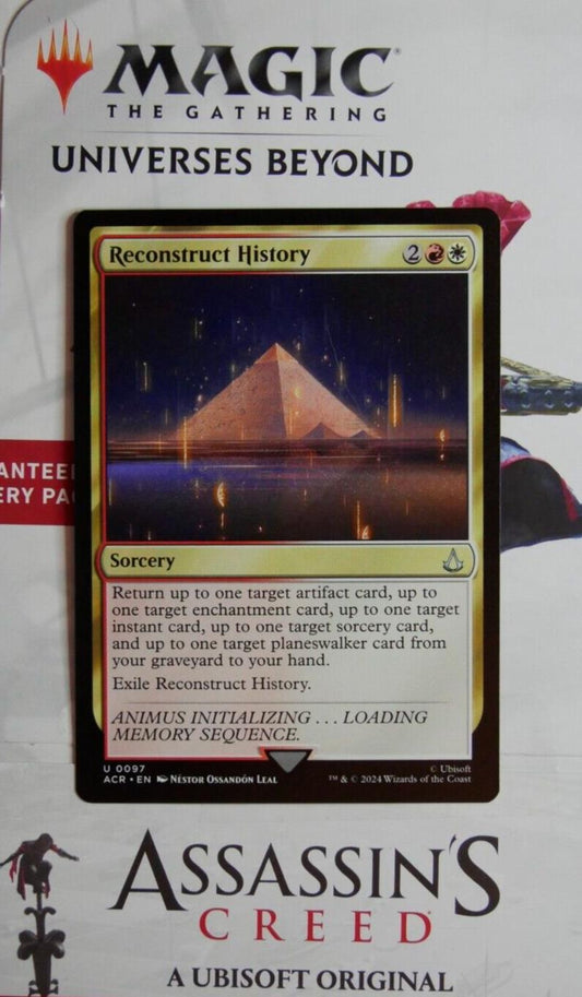 Reconstruct History regular finish MTG Assassin's Creed ACR 097 recursion sorcery card from DM Vault Co