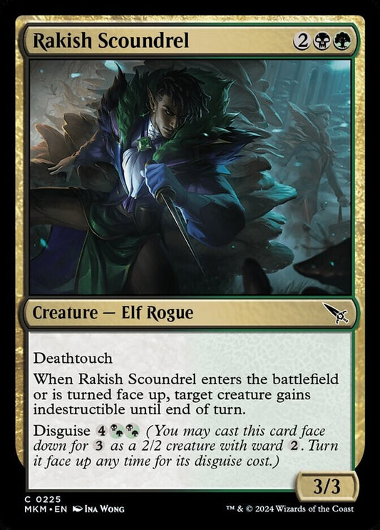 Two foil Rakish Scoundrel MTG cards (MKM 225) Murders at Karlov Manor
