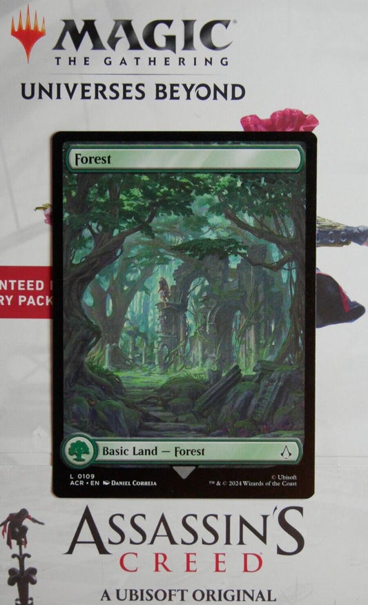 MTG ACR: Forest (Basic Land) Full Art 0109 Assassin's Creed