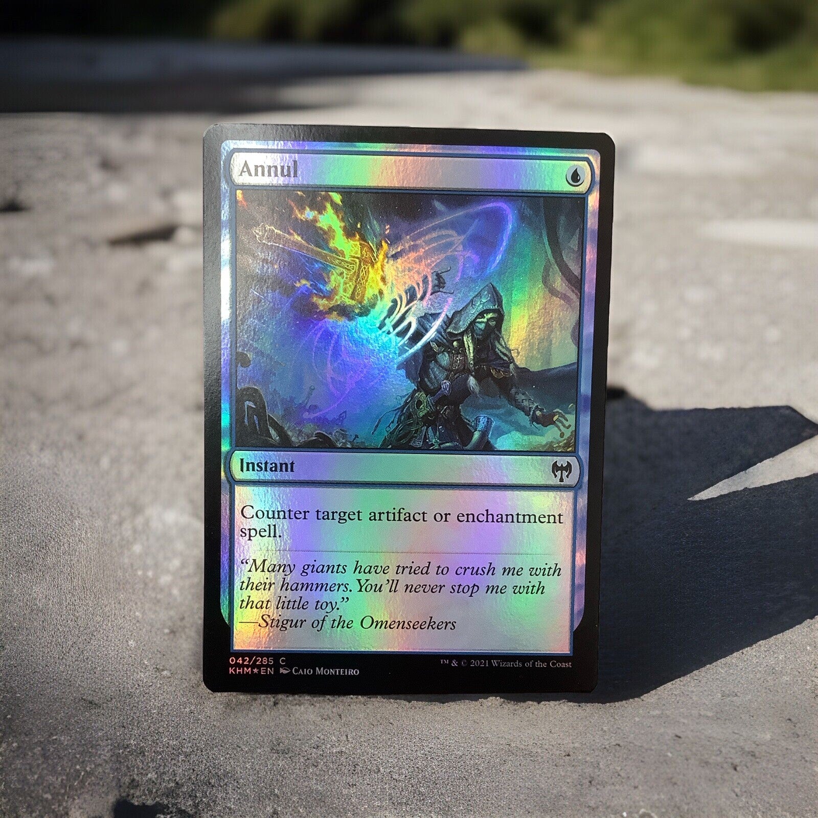 Magic the Gathering Annul foil instant card from Kaldheim set