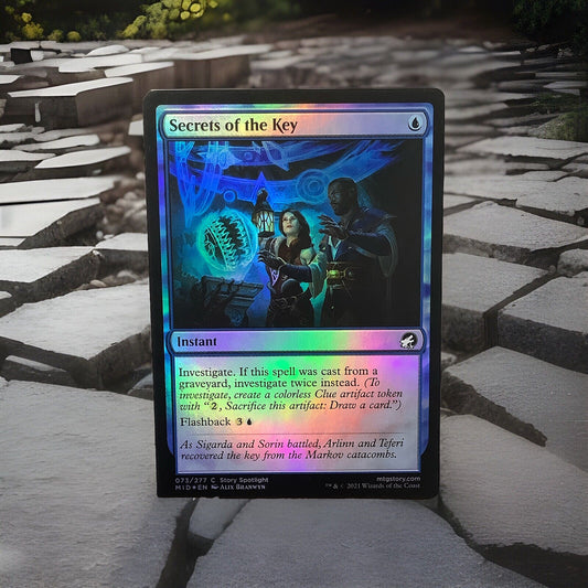Secrets of the Key foil MTG card from Innistrad Midnight Hunt 073/277